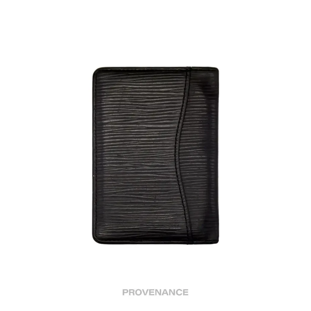 🔴 Louis Vuitton Pocket Organizer Wallet - Black Epi Leather - Picture 3 of 9